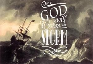 god calms storms