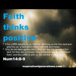faith thinks positive